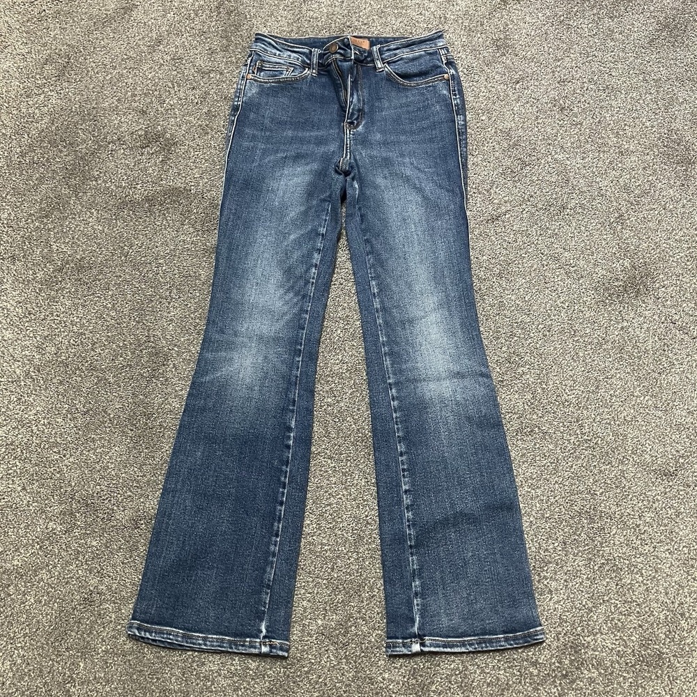 Woman's Judy Blue Medium Wash Jeans Size 7/28 Stretch Boot Cut Denim Pants